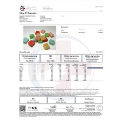 Image of 10mg D9 blue raspberry gummies