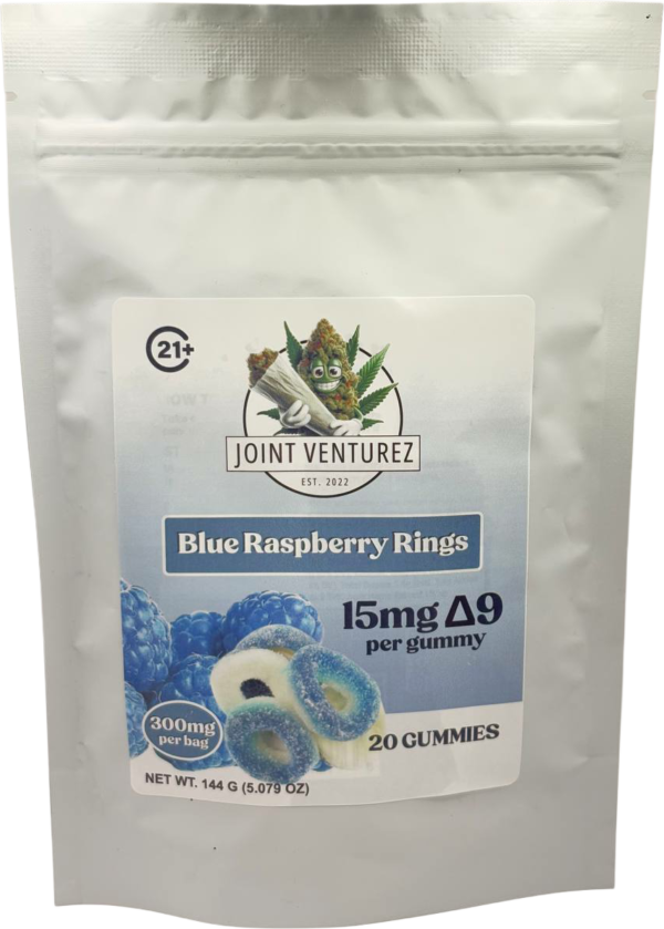 BLUE RASPBERRY 15mg Delta-9 Gummies - 20ct