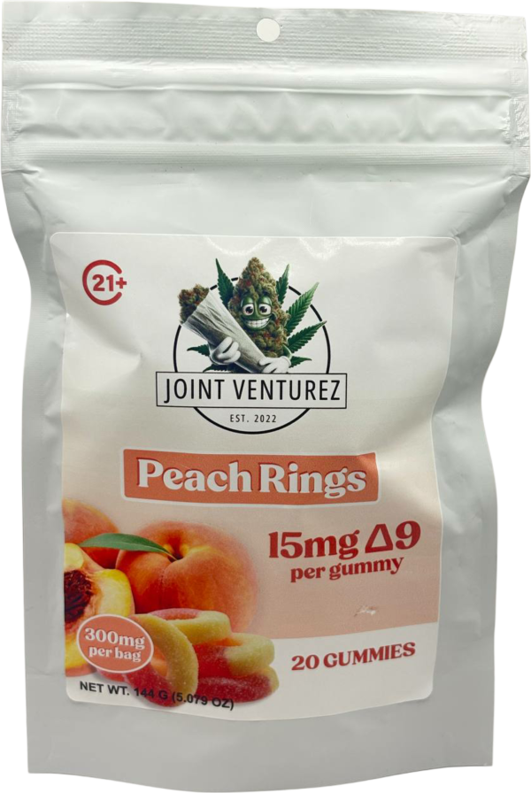 PEACH 15mg delta-9 gummies - 20ct